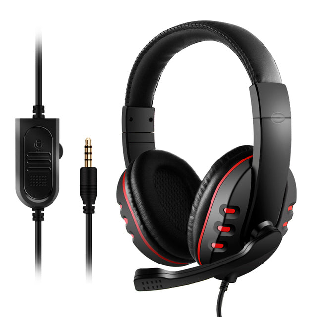 Gaming Headphones 3.5mm Wired Game Headset Noise Canceling