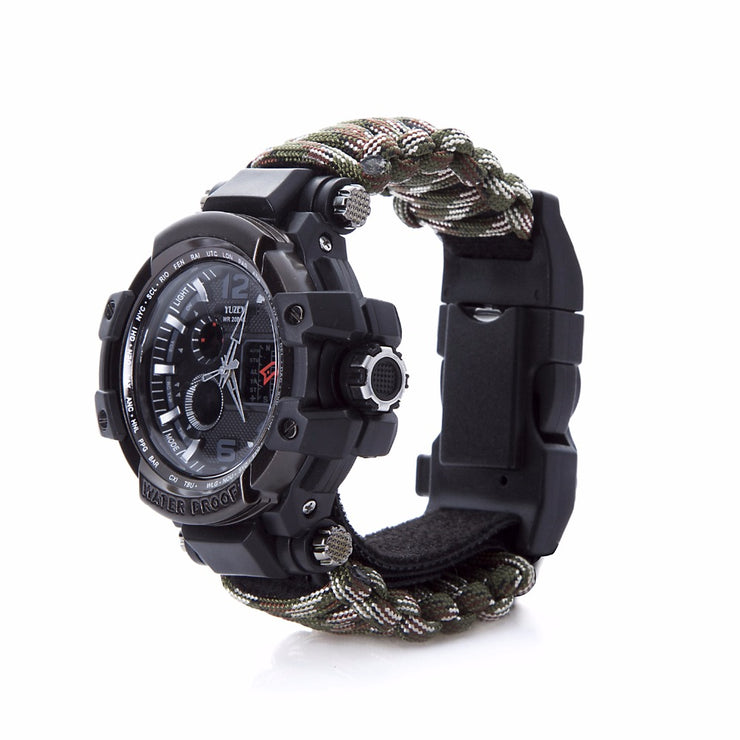 Multifunctional Survival Tactical Paracord Watch