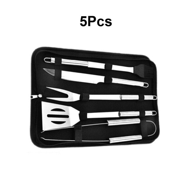 20 Pcs Stainless Steel Barbecue Grill Set