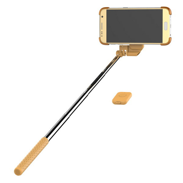 Mirror Foldable Stand Rotating Selfie Stick Case