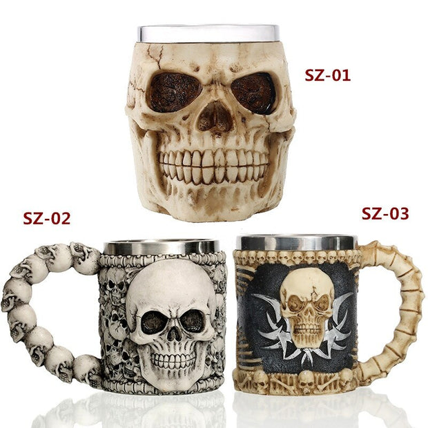 Gothic Skull Mug
