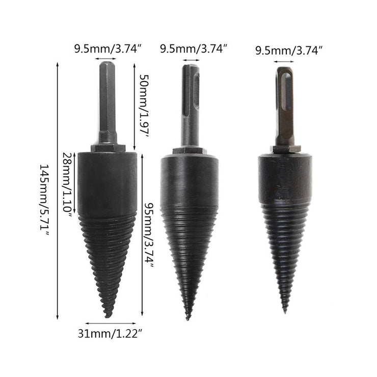 Firewood Machine Wood Drilling Tools 130x32mm