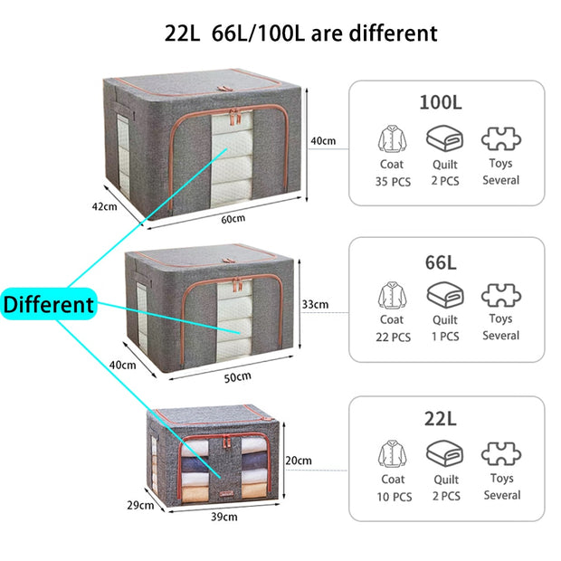 Multi-purpose Wardrobe Foldable Storage Box
