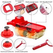 Vegetable Cutter Steel Blade Mandolin Slicer Cheese Grater Carrot Dicer Kitchen Accessories