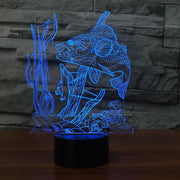 Added Creative Fishing 3D Lamp USB led night light
