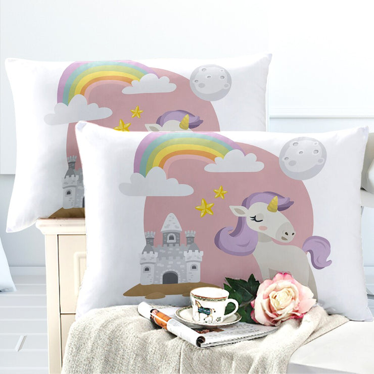 Added Colorful Cartoon Pillowcase | Unicorn Design