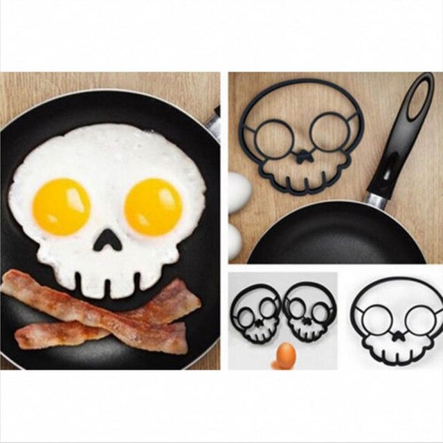 Animal Skull Shape Non-stick Silicone Fried Egg Kitchen Ring Tool
