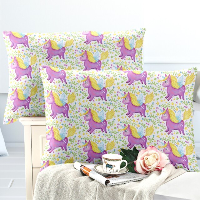 Unicorn Design Pillowcase