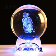 Clear 3D Zodiac Sign Star Crystal Ball