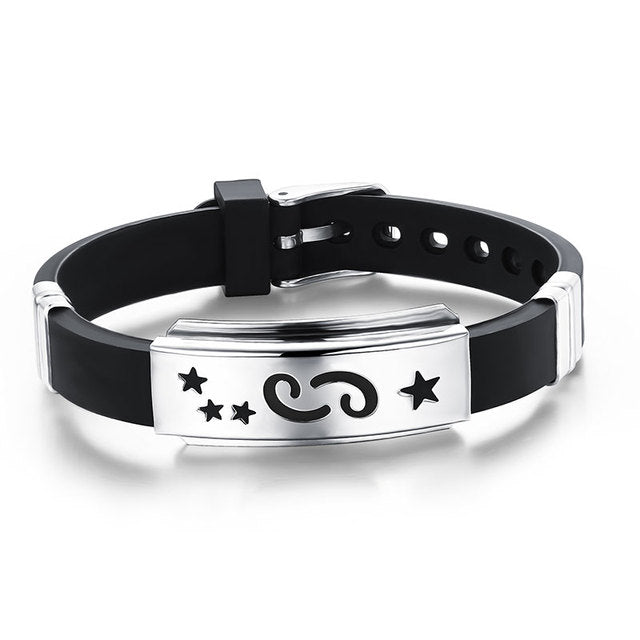 Twelve Constellations Individuality Stainless Steel Bracelet
