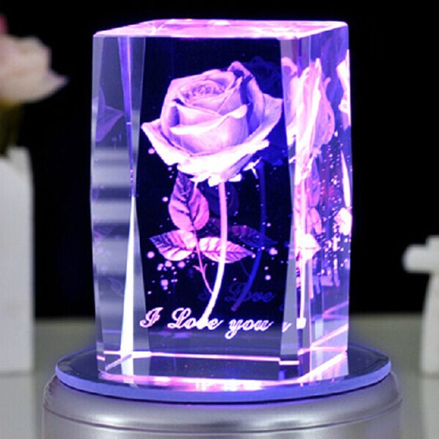 3D Zodiac Sign Star Crystal Cube