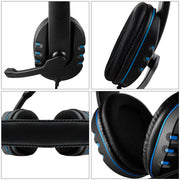 Gaming Headphones 3.5mm Wired Game Headset Noise Canceling
