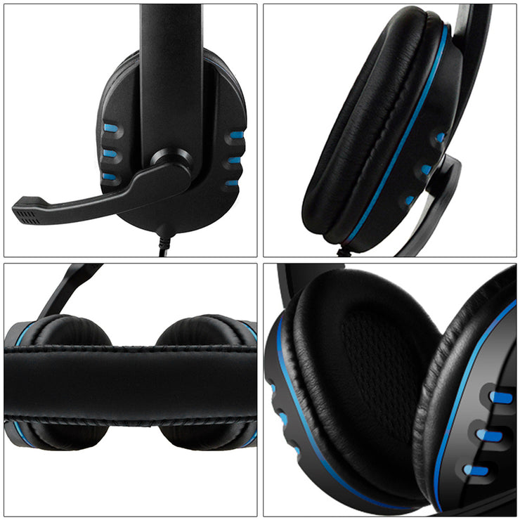 Gaming Headphones 3.5mm Wired Game Headset Noise Canceling