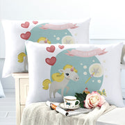 Added Colorful Cartoon Pillowcase | Unicorn Design