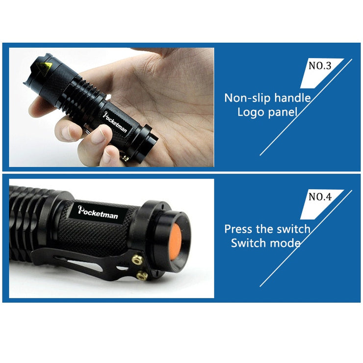 Powerful Tactical Flashlights Portable LED Camping  Light