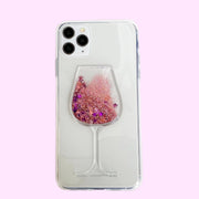3D Flowing Liquid Red Wine Glass Cup Case for Samsung