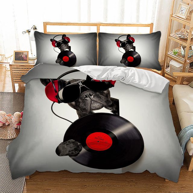 3D Cat and Dog Bedding Sets