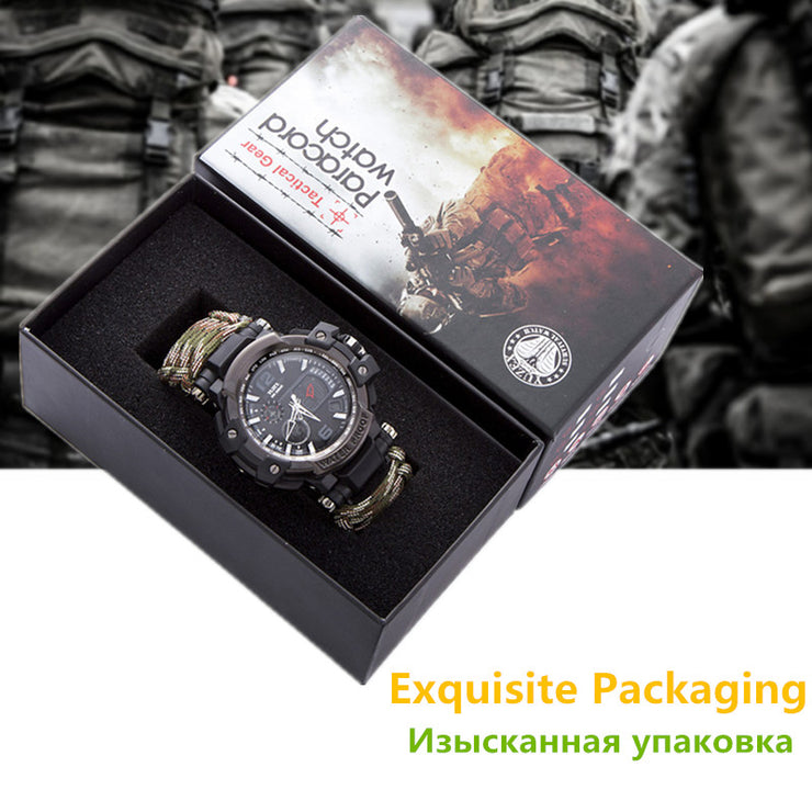 Multifunctional Survival Tactical Paracord Watch