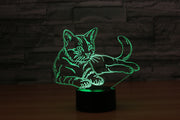 Added 3D Cat Night Light Lamp