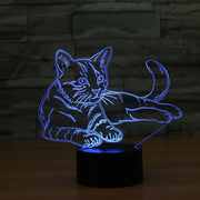Added 3D Cat Night Light Lamp