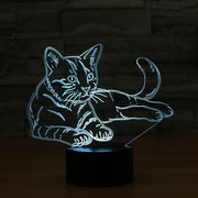 Added 3D Cat Night Light Lamp